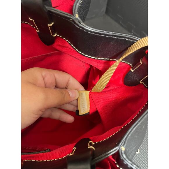 Dooney & Bourke Handbag Large Pebbled BARLOW Black Leather Purse Travel - Picture 9 of 15